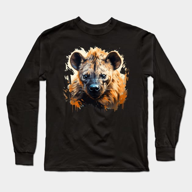 hyena Long Sleeve T-Shirt by piratesnow